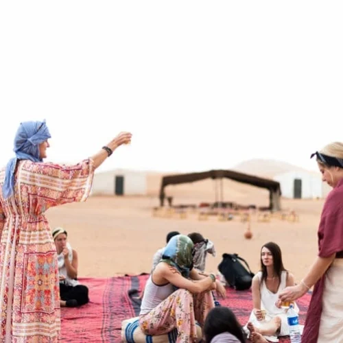 ethnic-yoga in desert